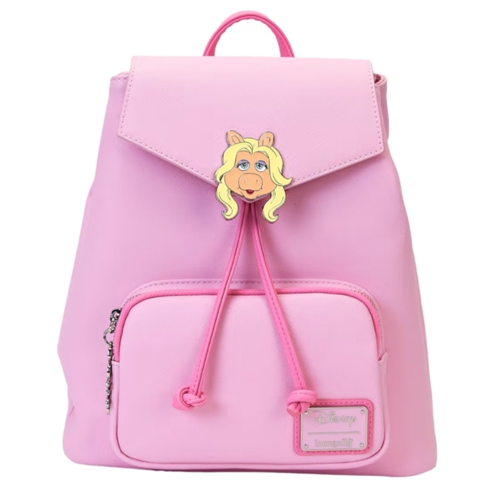 Loungefly Disney Muppets Miss Piggy  Pink Mini Backpack Bag NWT